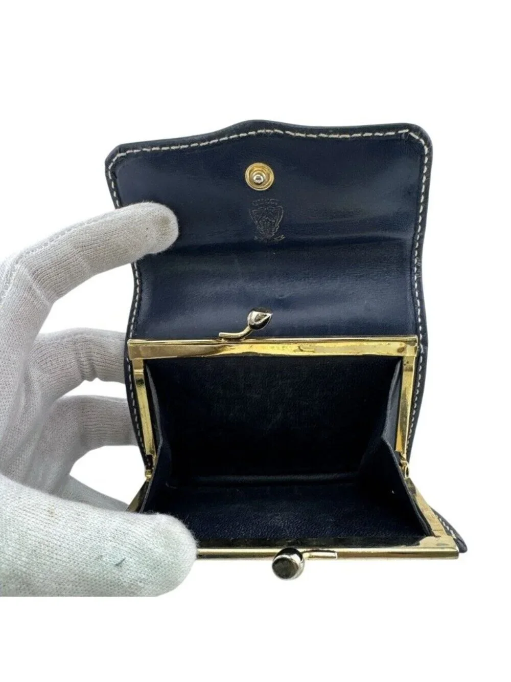 Gucci Micro GG Bifold Wallet Navy